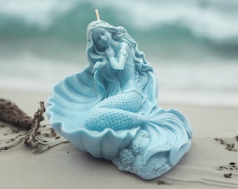 Lounging Mermaid Candle