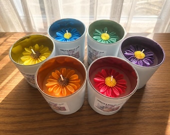 Flower Power Candle Collection | Luxury Floral Candle | Coconut Apricot Wax | Home Décor