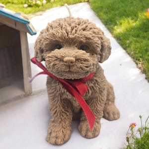 Teddy Bear Puppy Candle