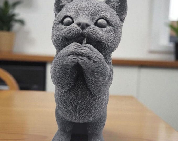 Praying Kitten Candle