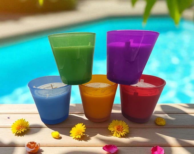 CLEARANC SALE - Summer Scented Candles | Fresh Citrus, Coconut, Floral & Beachy Fragrances | Handcrafted with Love