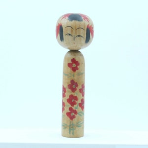 Poupée Kokeshi Artisanale Ancienne – Japon, Yamagata, Véritable Bois