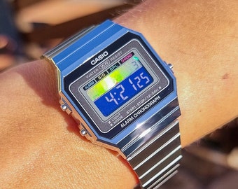 Casio AE-200 Twin Graph Ana Digi Reloj Módulo 588 Vintage - Etsy