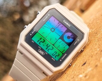 Galaxy Timer – Modified Watch Based on Casio LF20W – Beige