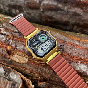 Golden Moon – Modified Watch Based on Casio AE-1200 – WS-1700 Module, CNC Gold Case, Magnetic Strap, Hydromod, Custom Casio Royale Mod