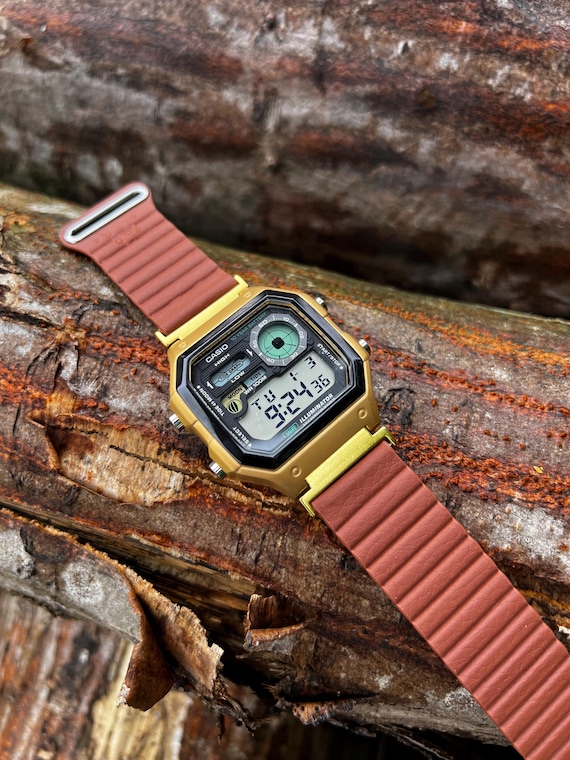 Golden Moon – Modified Watch Based on Casio AE-1200 – WS-1700