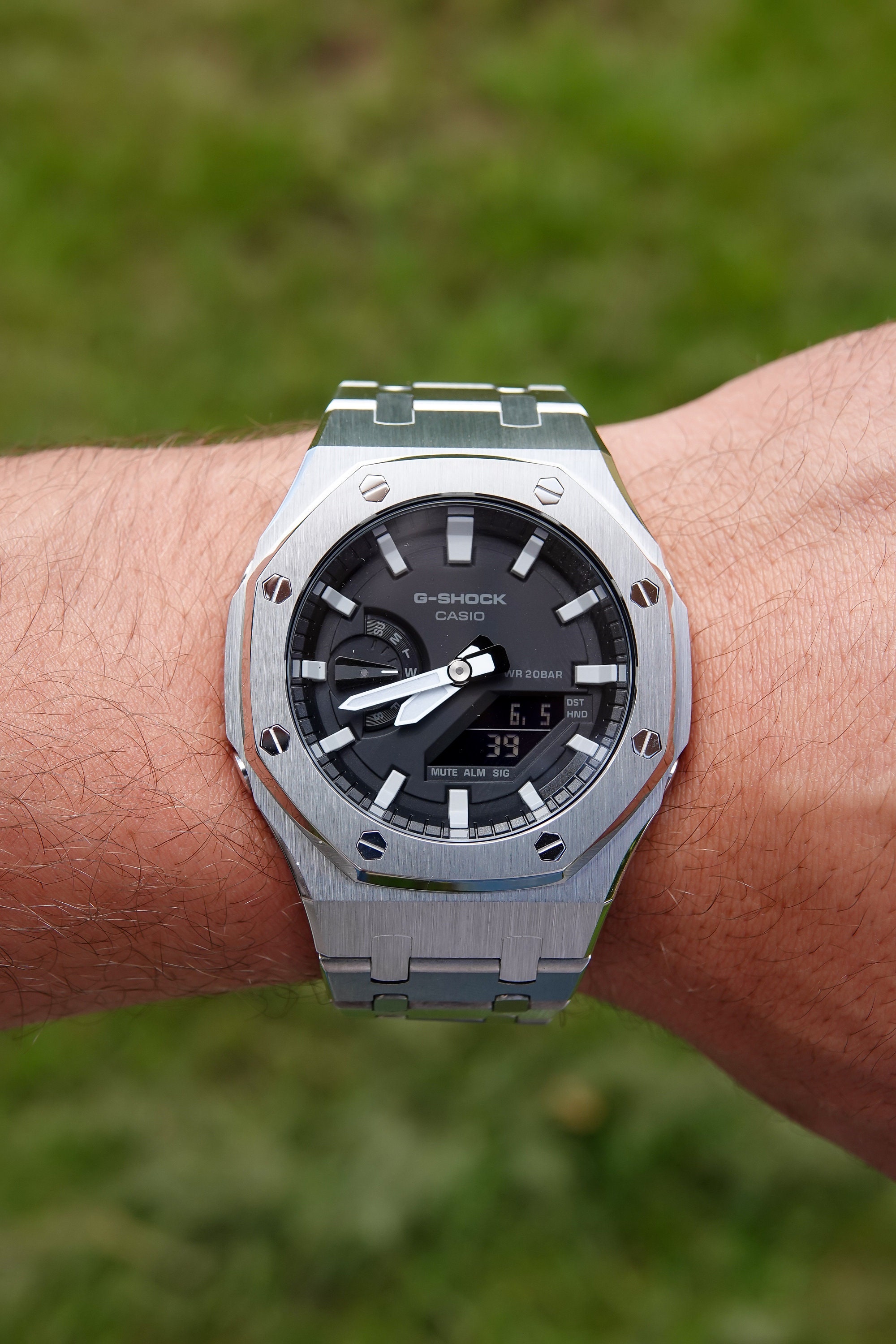 Casio ga 2100 stainless steel sale
