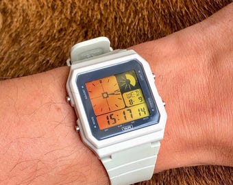 Tokyo Haze – Modified Watch Based on Casio LF-20W – Custom Orange