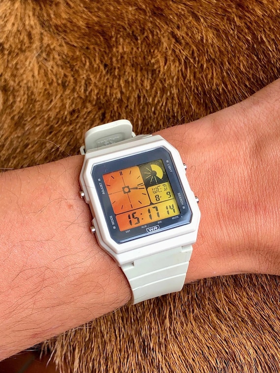Tokyo Haze – Modified Watch Based on Casio LF-20W – Custom Orange