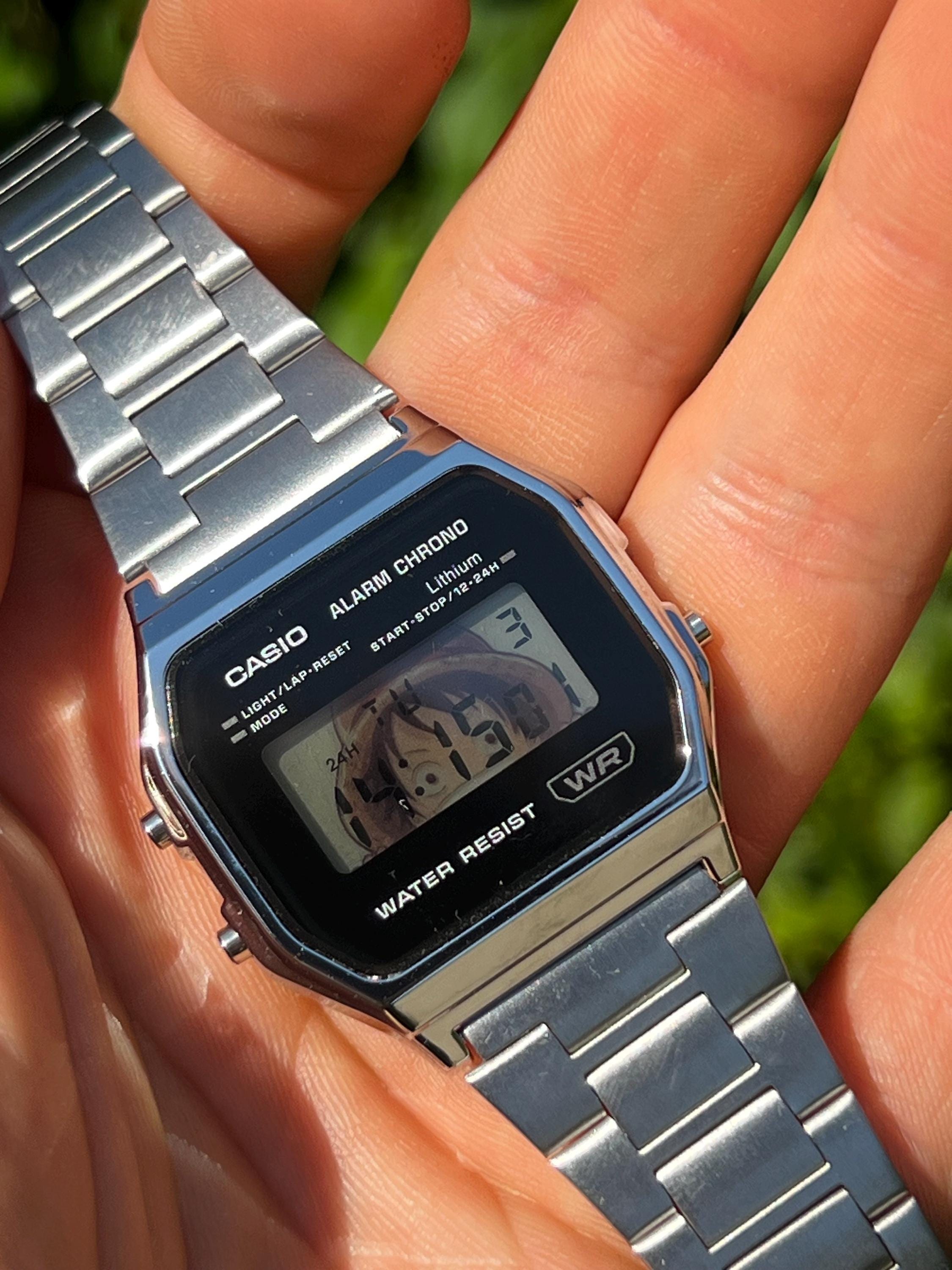 Luffy Mod – Modified Watch Based on Casio A158 Silver Digital