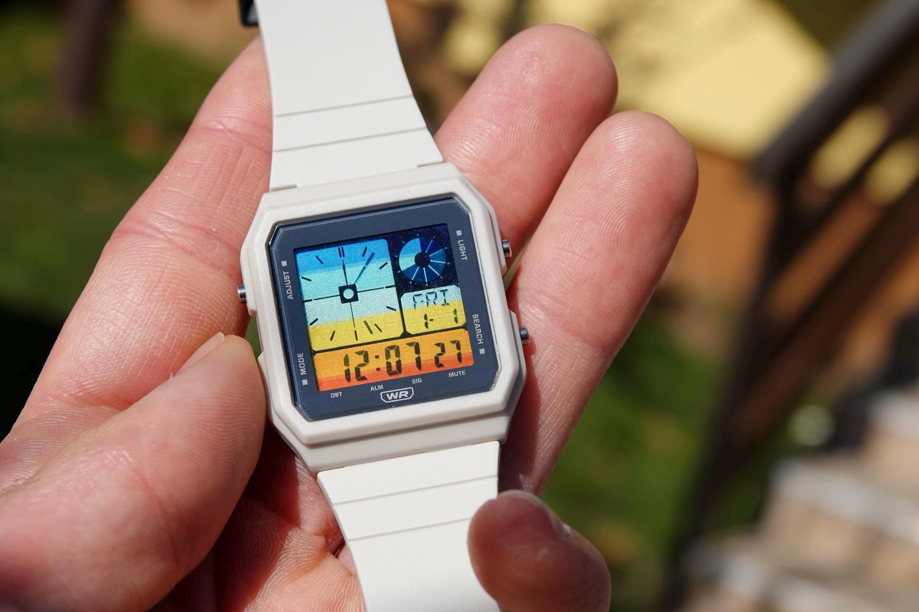 Springtimer – Modified Watch Based on Casio LF-20W – Beige Digital