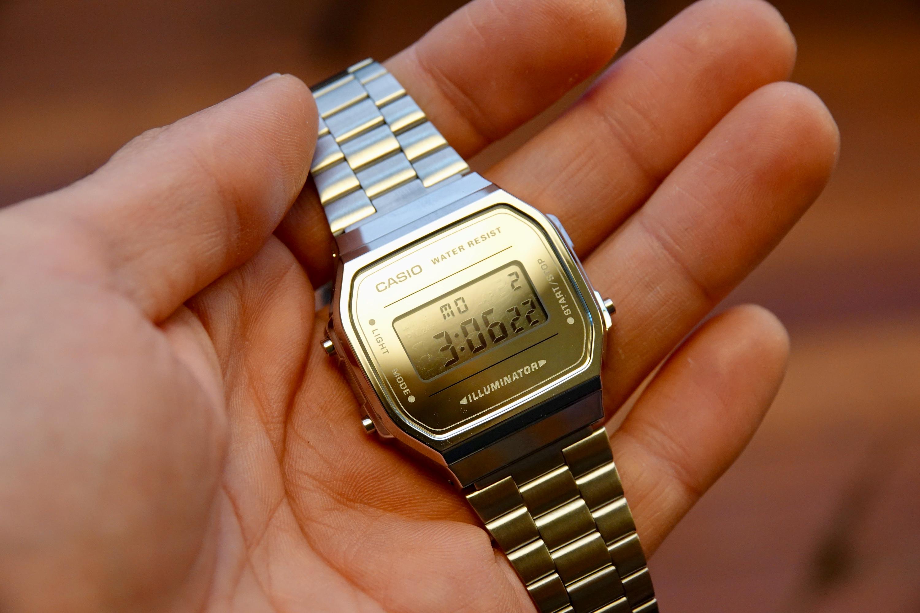Mirror Time – Modified Watch Based on Casio A168 – Chrome Mirror 