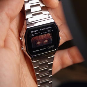 Anime Mod – Modified Watch Based on Casio A158 Silver Digital Watch ...