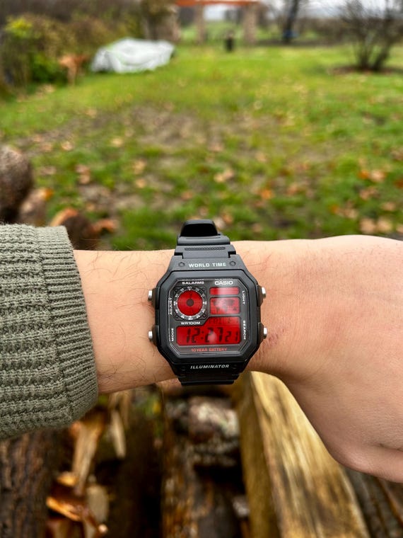 CASIO AE-1200&WS-1700 合体　カスタム Tactical Desert Cruiser - AE-1200 Mod Modified Casio Royale Hydro