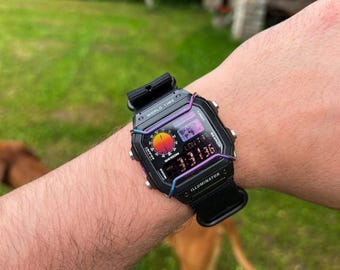 Tactical Sunset – Modified Watch Based on Original Casio AE-1200