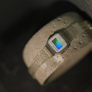 Custom Casio F-91W Chameleon Modified Casio F-91W White Watch
