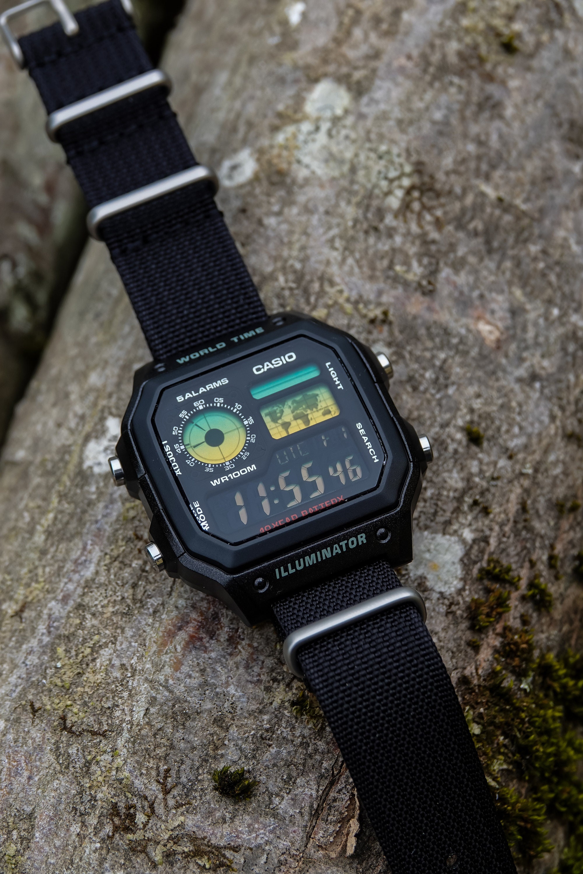 カスタム カシオ モッド ロワイヤル AE-1200 ブラック