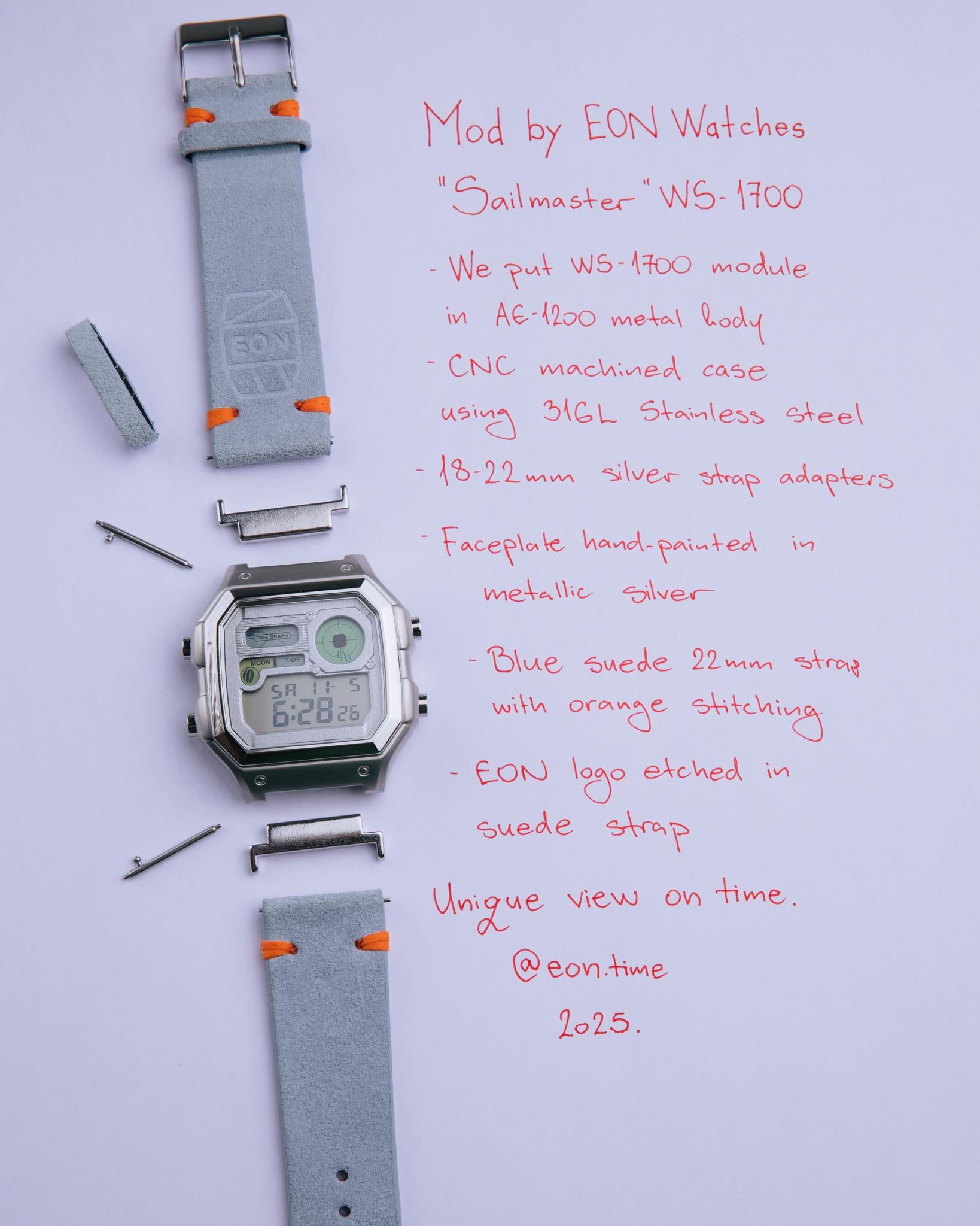 Sailmaster – Modified Watch Based on Casio AE-1200 – WS-1700 Mod