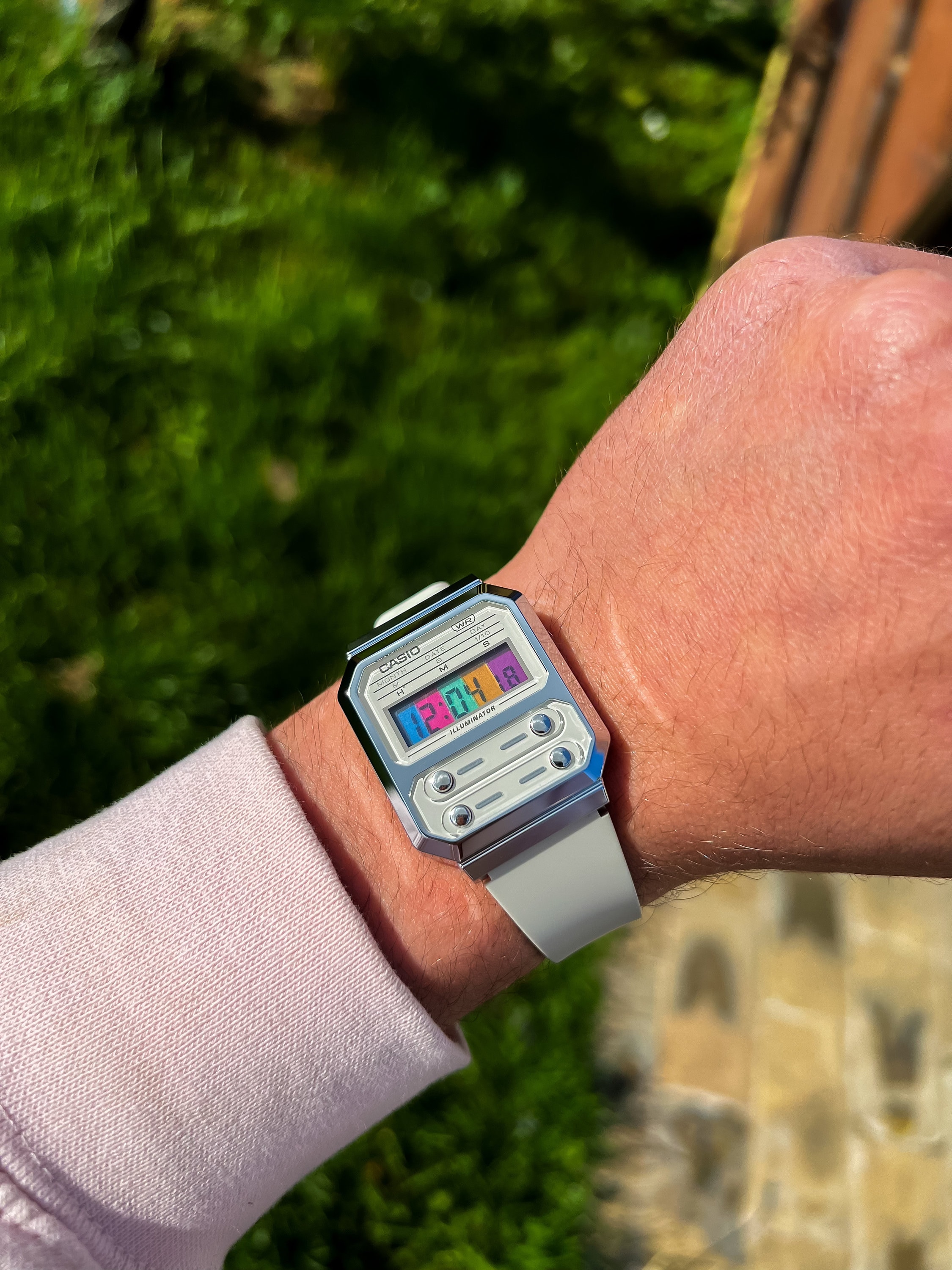 Candy – Modified Watch Based on Casio A100 – Colorful Multitone