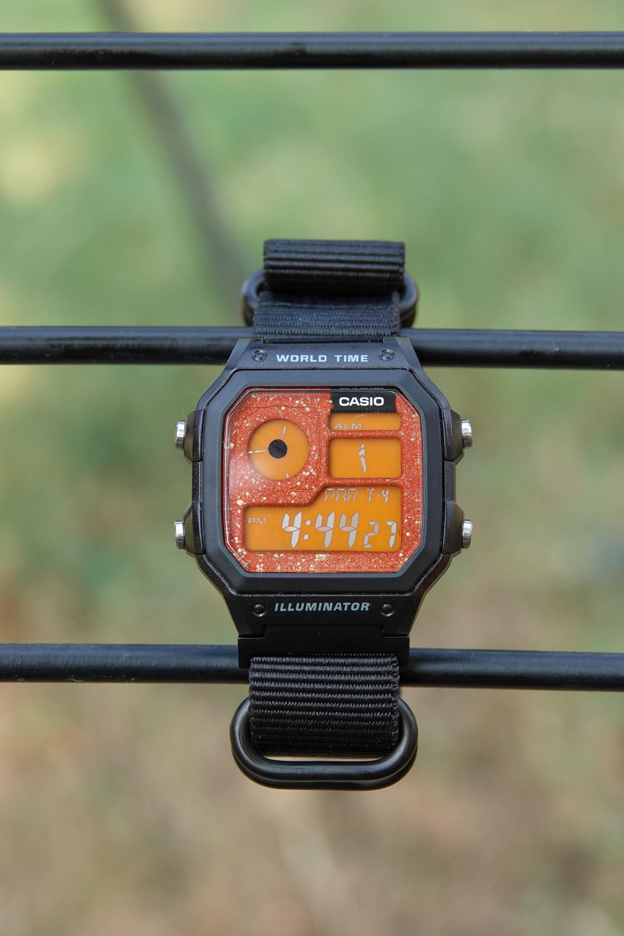 Emberwave Royale – Modified Watch Based on Casio AE-1200 – Orange
