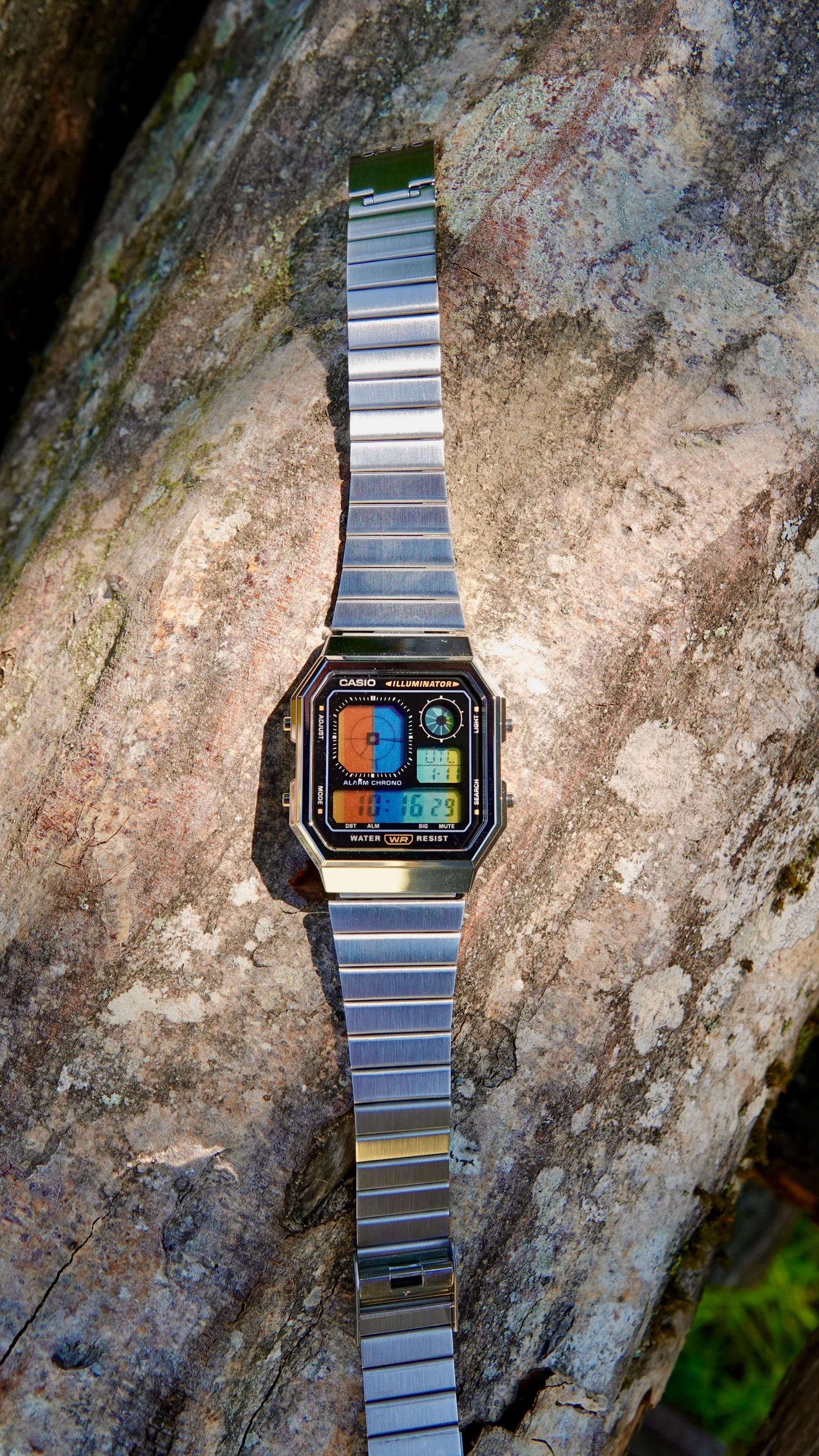 Chrome Spring – Modified Watch Based on Casio A130 – Multicolor
