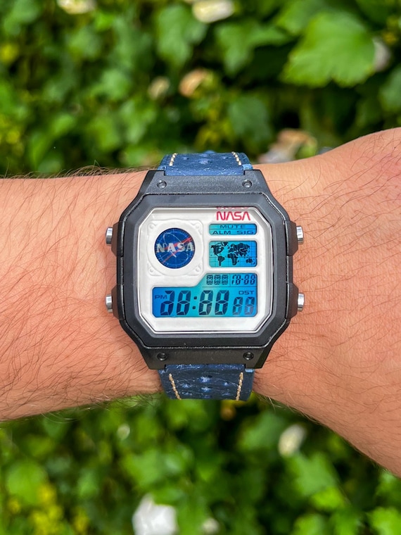 Polar Blue Launch Control - NASA Mod – Modified Casio AE-1200