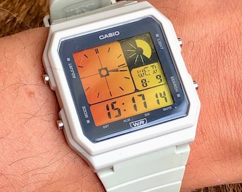 Tokyo Haze – Modified Watch Based on Casio LF-20W – Custom Orange