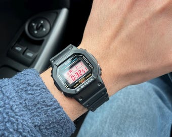 ストロベリークリア – 改造G-Shock DW-5600 – レッド偏光 ストロベリークリア – 改造G-Shock DW-5600 – レッド偏光