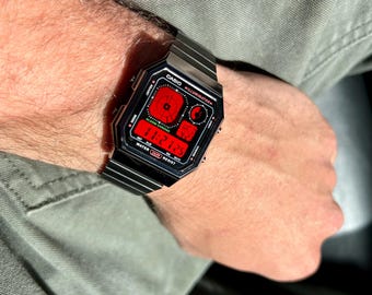 Custom “honda” Modified Watch Based on Casio Ae1200, New in Box
