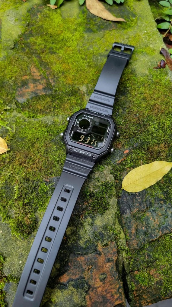 CASIO AE-1200WH カスタム　替えバンド付き 楽天市場】カシオ 腕時計 カシオ AE1200WH-1A 画面カスタム MOD