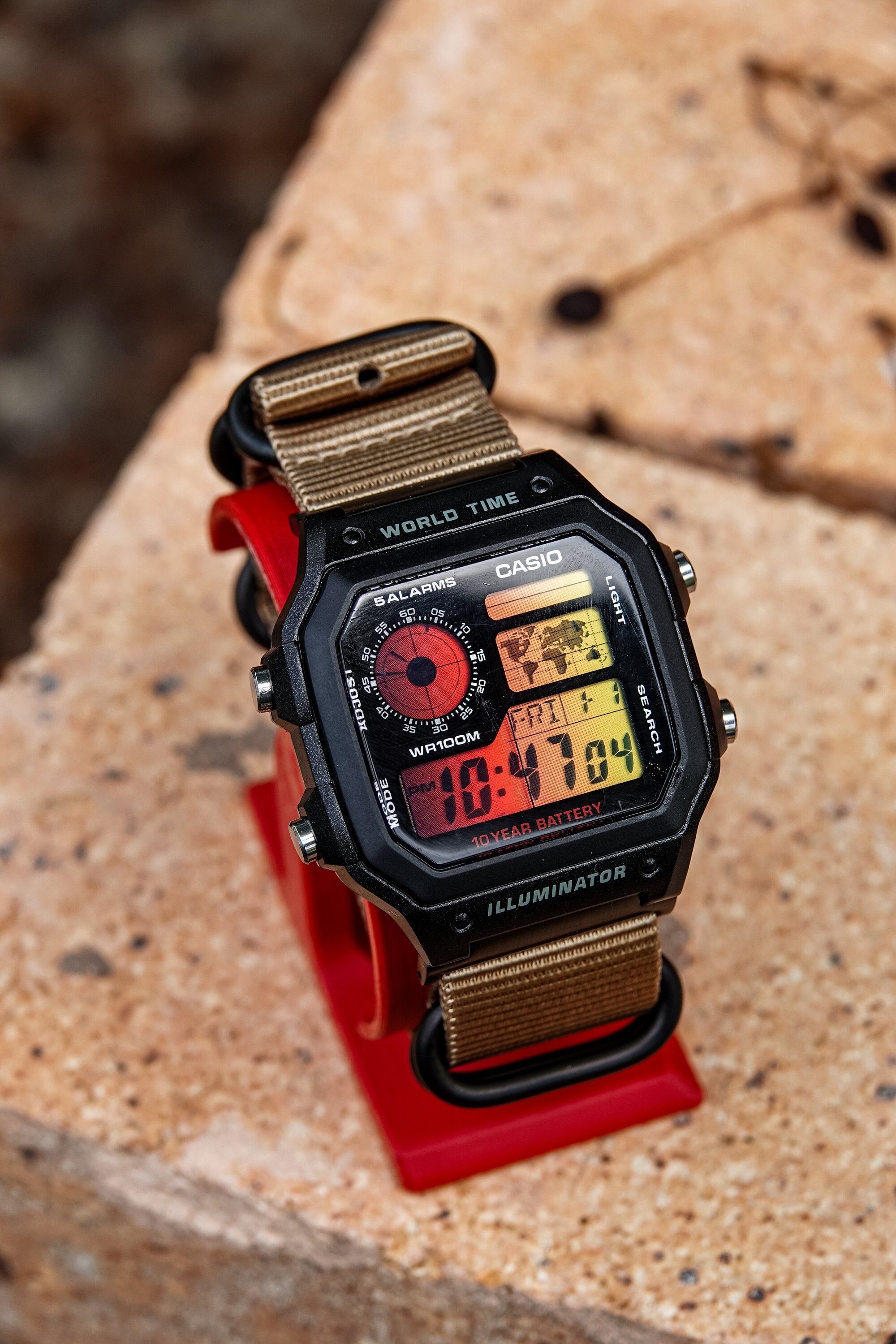 カシオ ロイヤル AE-1200WH サンライズ 22 mm - カスタム