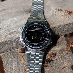 Casio A171 Hydromod Black Modified Casio A171 With Black Screen and Hydromod Oil Fill - Casio Mod