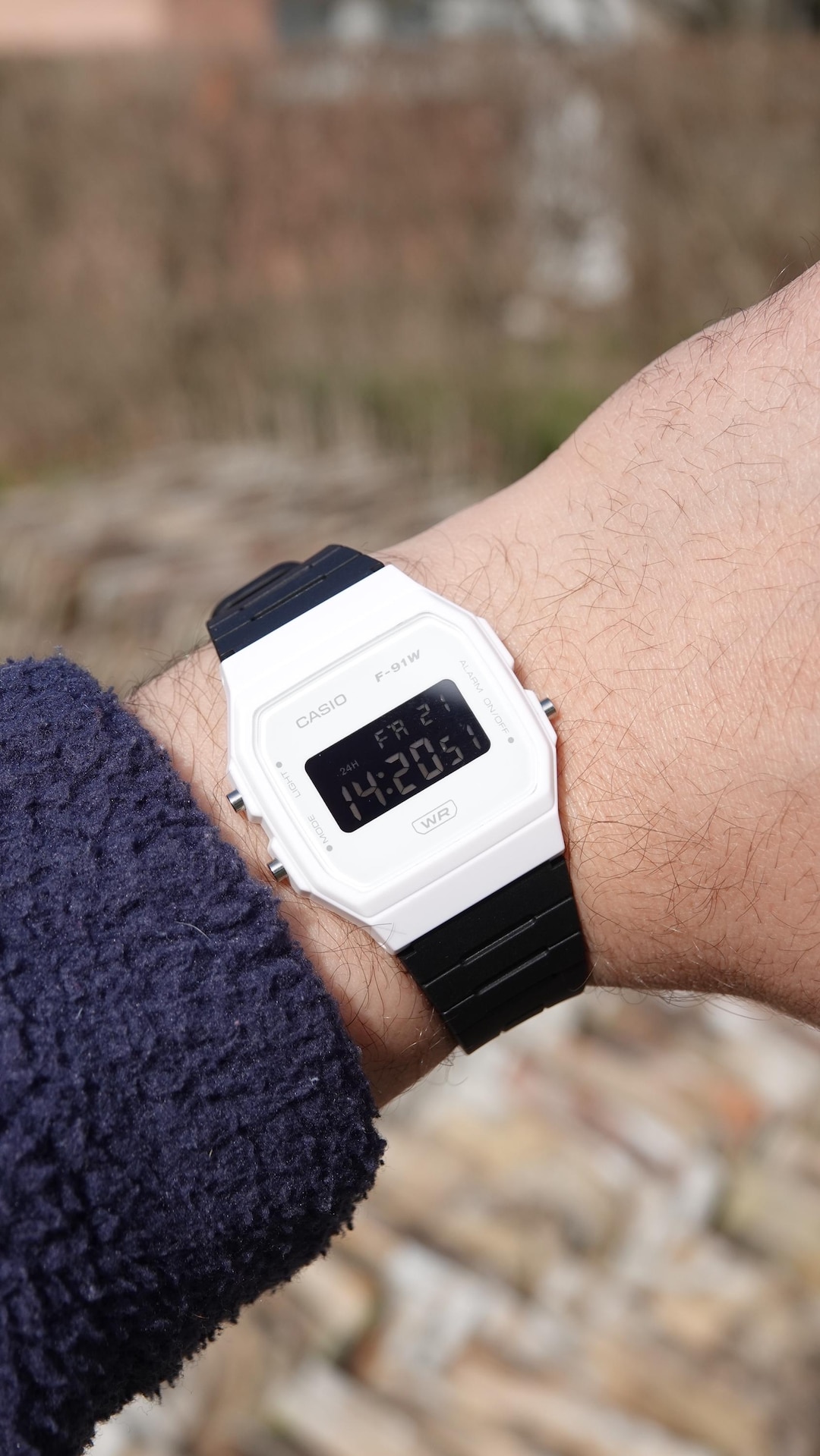 Panda – Modified Watch Based on Casio F-91W – Transparent White