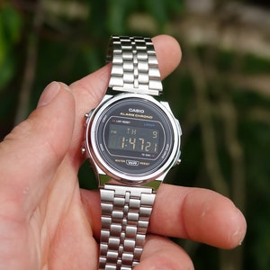 Casio A171 Hydromod Black Modified Casio A171 With Black Screen and Hydromod Oil Fill - Casio Mod