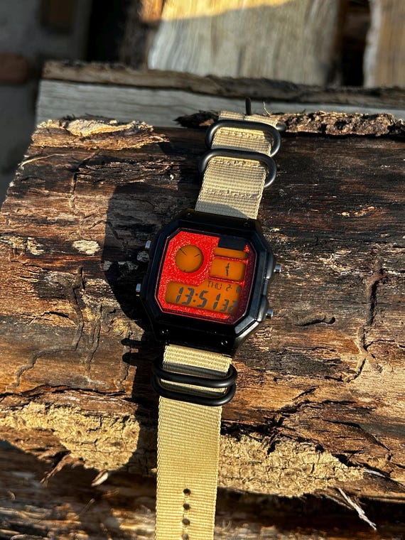 Metal Emberwave – Modified Watch Based on Casio AE-1200 – CNC