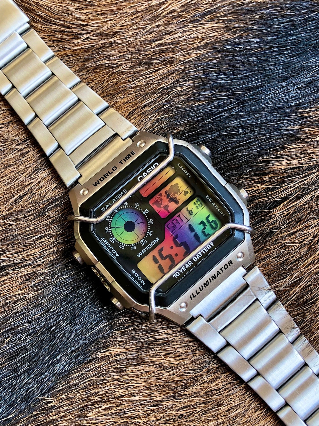 Casio Royale Custom Digital Watches Buy Rainbow Royale – Modified