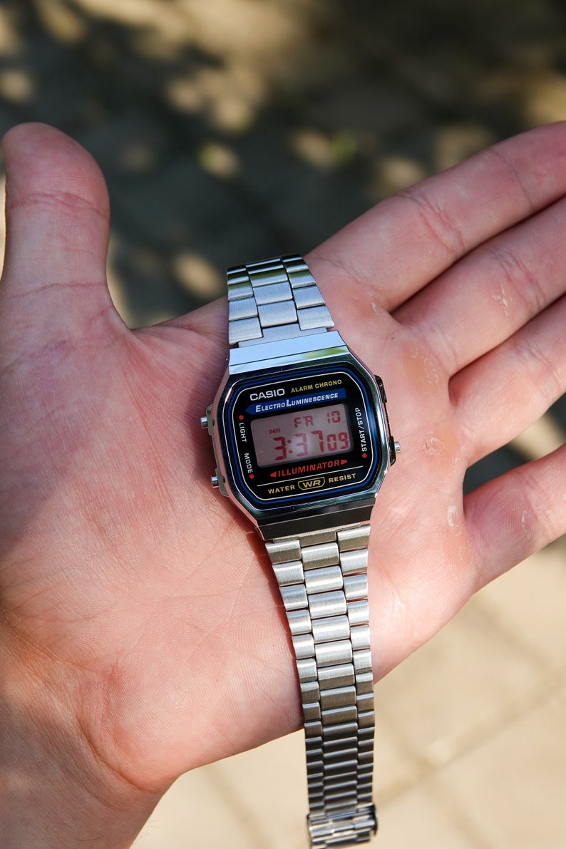 Casio A168 Classic Red Modified Custom Casio A168 With Red Polarizing Screen and Red Numbers - Casio Mod