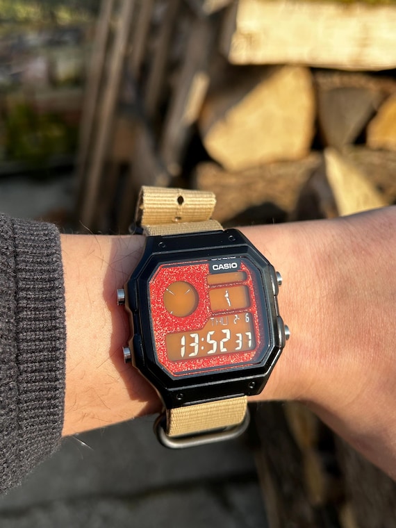 Metal Emberwave – Modified Watch Based on Casio AE-1200 – CNC