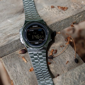 Casio A171 Hydromod Black Modified Casio A171 With Black Screen and Hydromod Oil Fill - Casio Mod