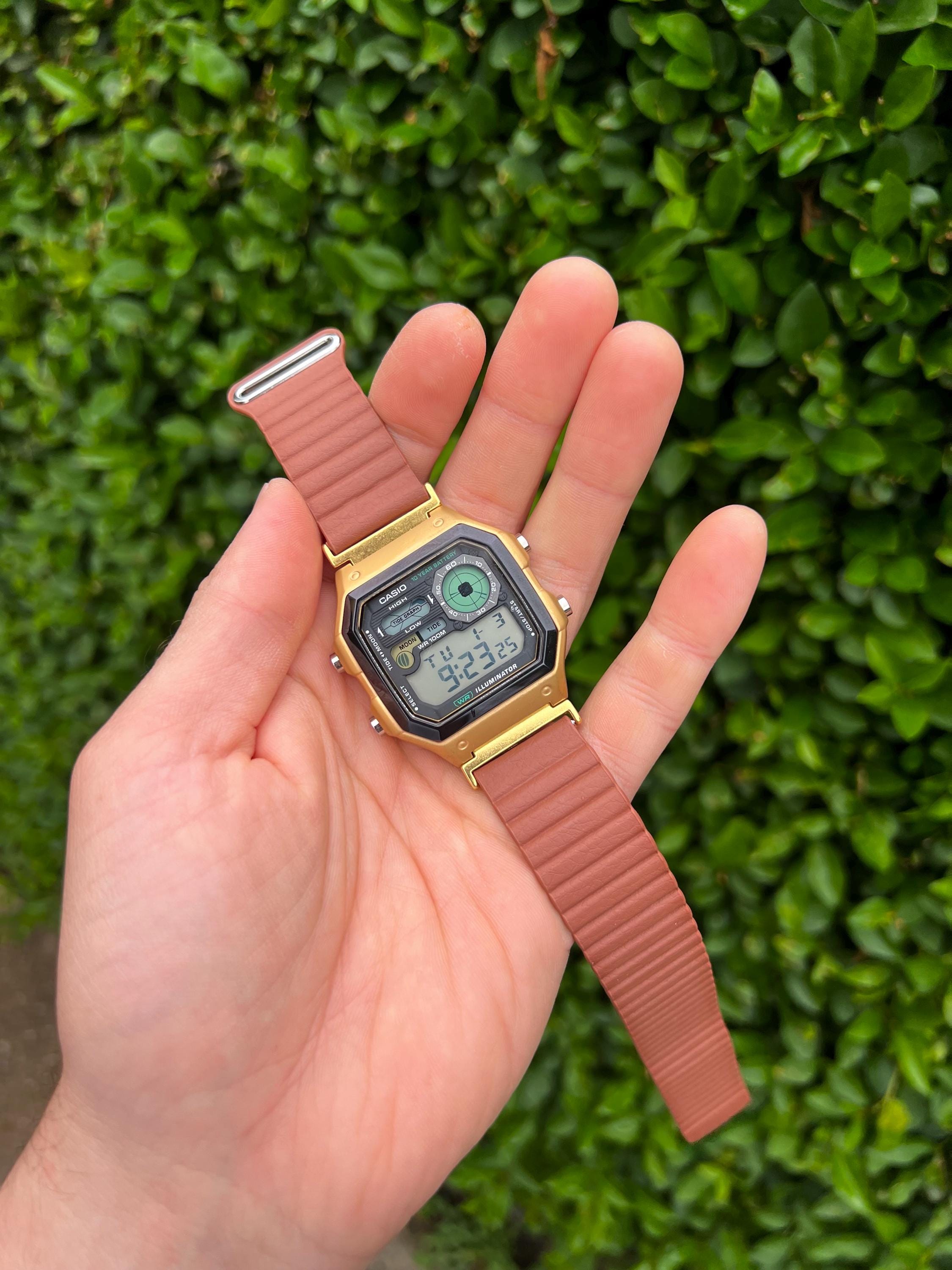 Golden Moon – Modified Watch Based on Casio AE-1200 – WS-1700