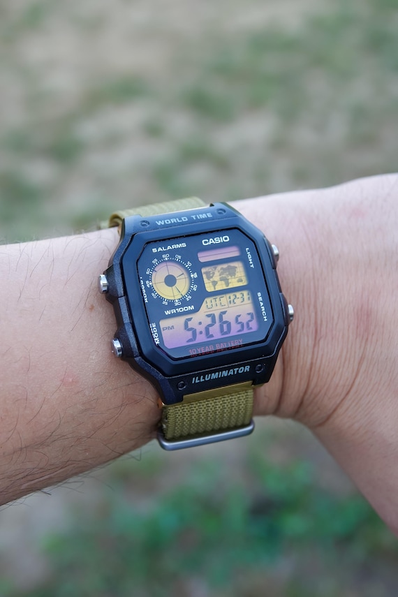 Sunset Royale – Modified Watch Based on Casio AE-1200 – Custom