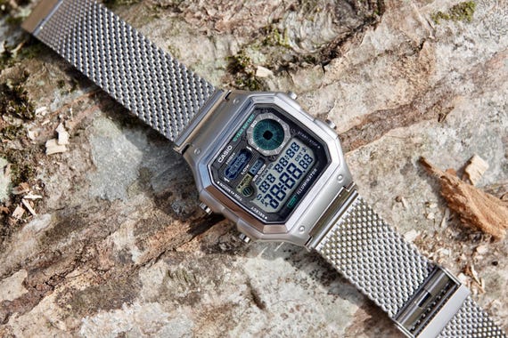 CASIO AE-1200&WS-1700 合体　カスタム Steeltime – Modified Watch Based on Casio AE-1200 – Full Metal WS