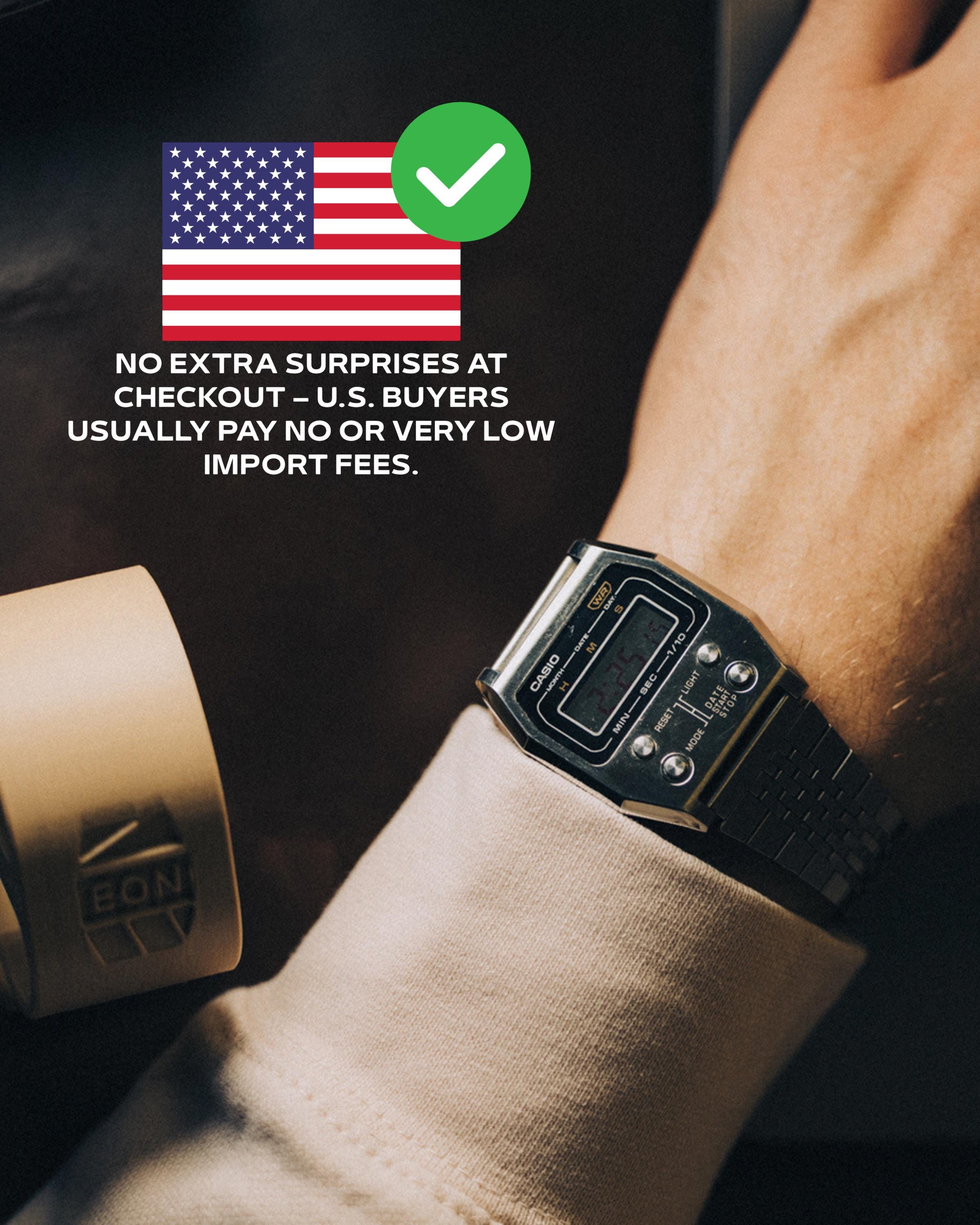 ツートンG - カシオDW-5600をベースにした改造時計 - 赤と青の偏光