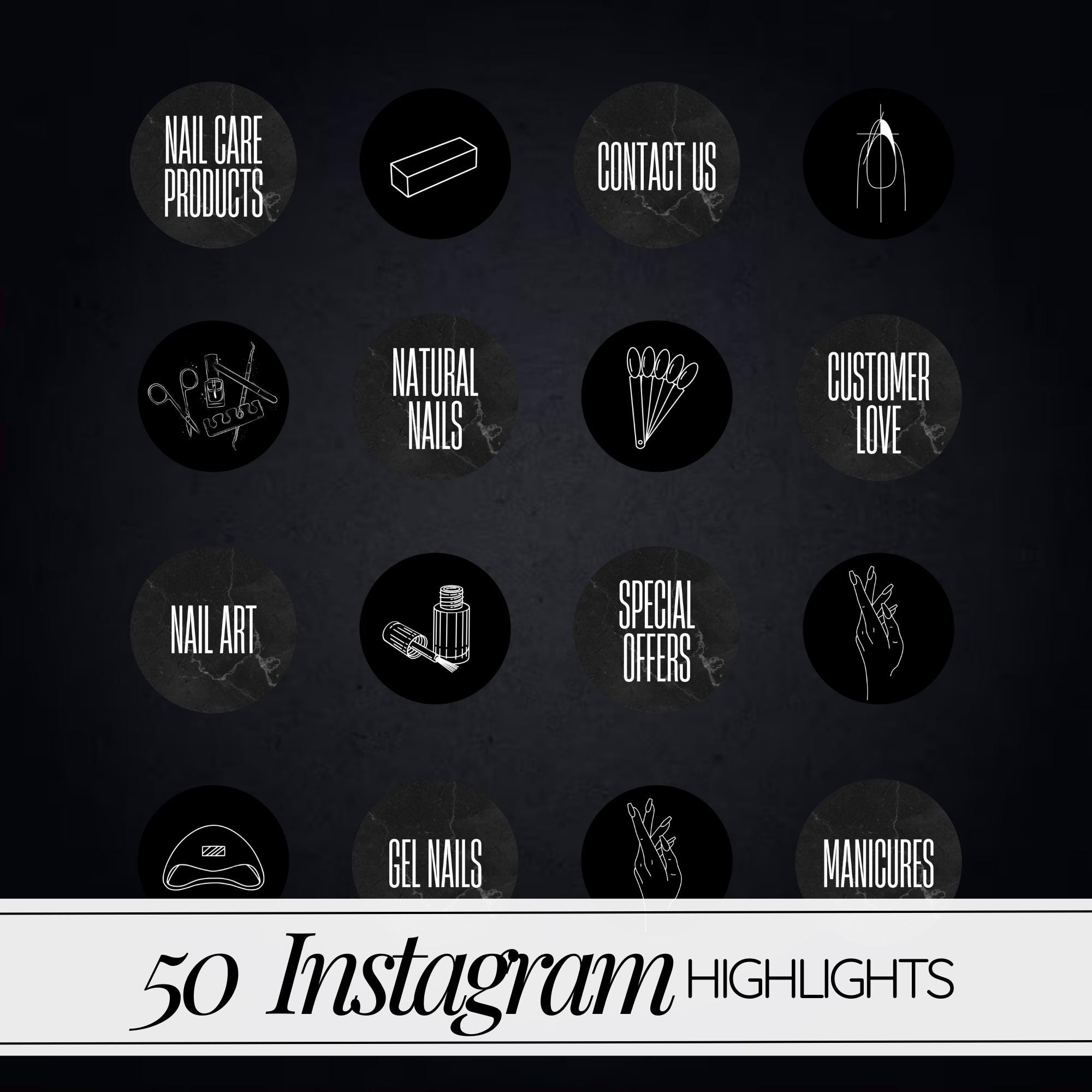Nail Salon Instagram Templates | Nail Tech Social Media Bundle | Canva ...