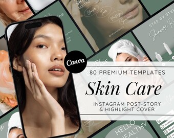 Skincare Instagram Templates: Esthetician Canva Story (Digital Download)