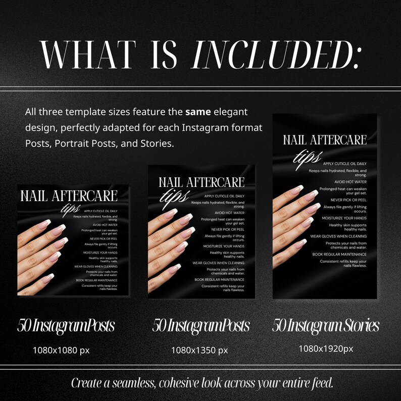 Nail Salon Instagram Templates | 50 Nail Tech Social Media Posts ...