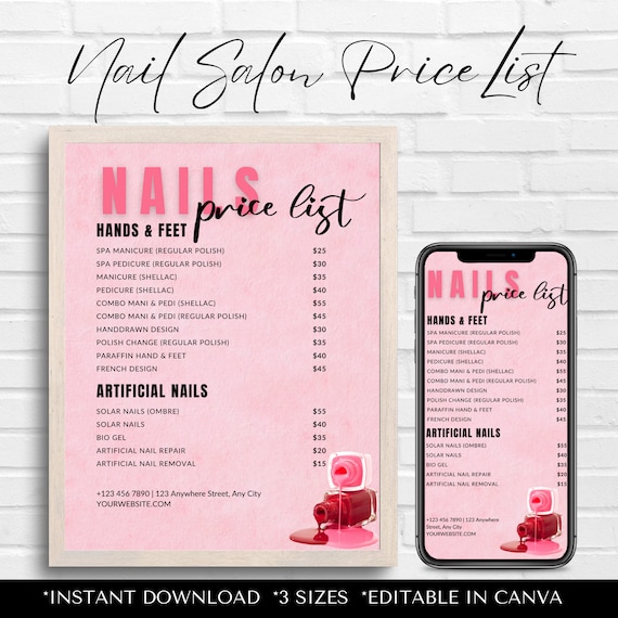 Manicure pedicure price deals