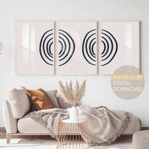 spiral art design wall decor, set of 3 prints, abstract art, minimalist wall art,  abstract home decor abstract wall art modern living room