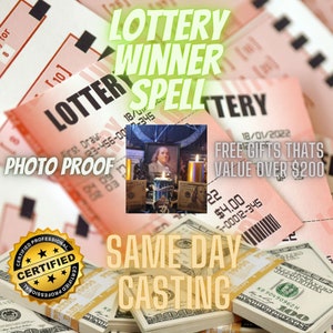 Lotteriegewinner Zauber Mit / Lord Mammon Mega Millionen, glückliche Gewinner,Millionär Zauber,Geld anziehen / kein Fotobeweis Erforderlich
