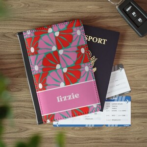 Personalizado Retro Boho personalizado cuero pasaporte cubierta personalizada viaje cartera bolsa personalizada etiqueta de equipaje regalo de luna de miel